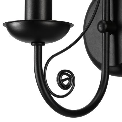 Wall lamp DONATO 1xE14/40W/230V black