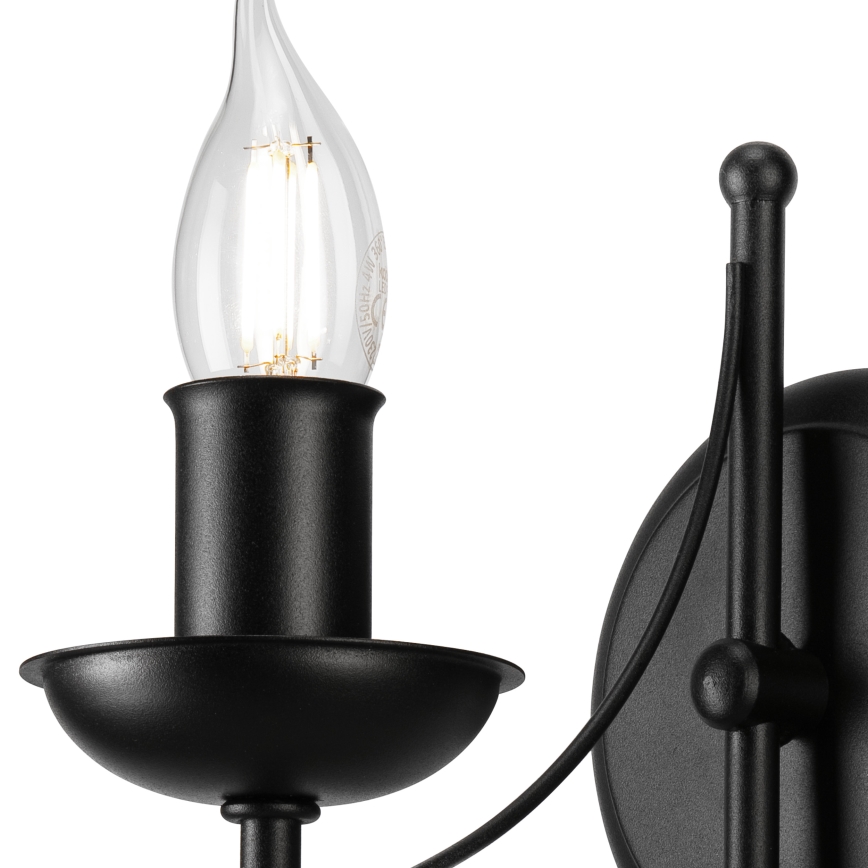 Wall lamp DONATO 1xE14/40W/230V black