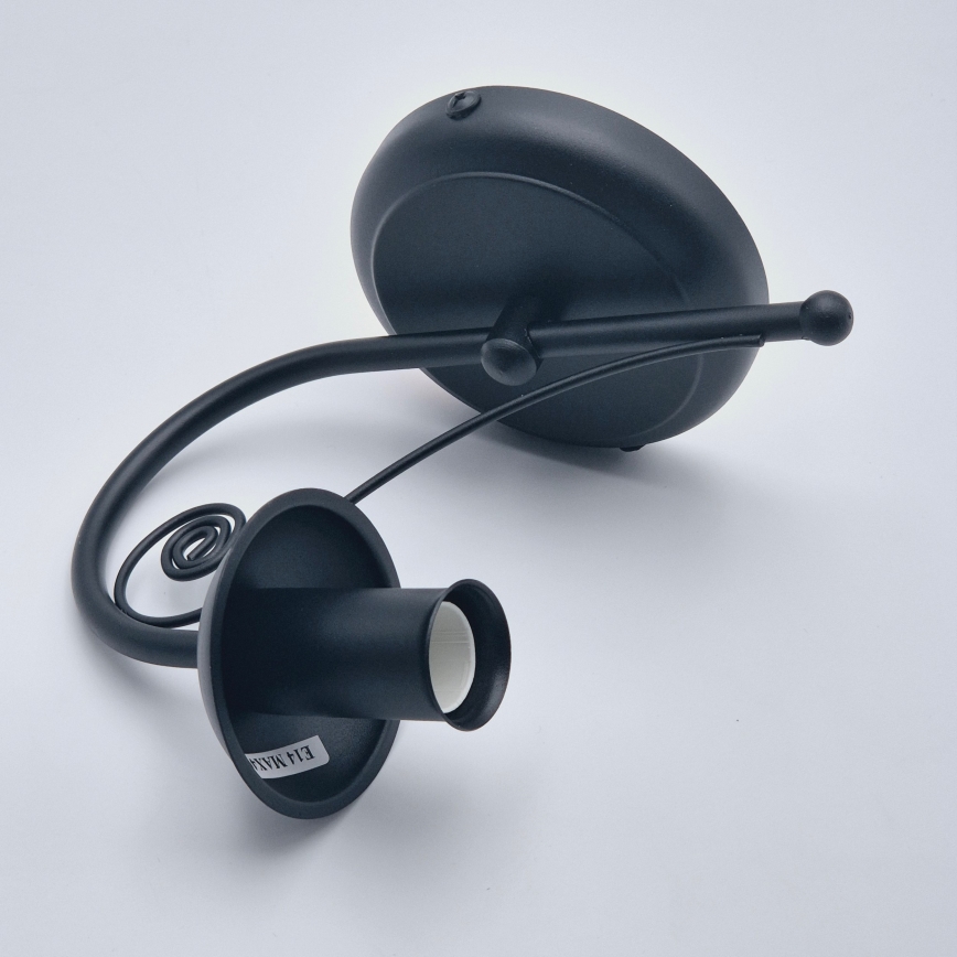 Wall lamp DONATO 1xE14/40W/230V black