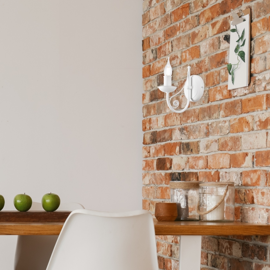 Wall lamp DONATO 1xE14/40W/230V white