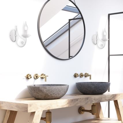Wall lamp DONATO 1xE14/40W/230V white