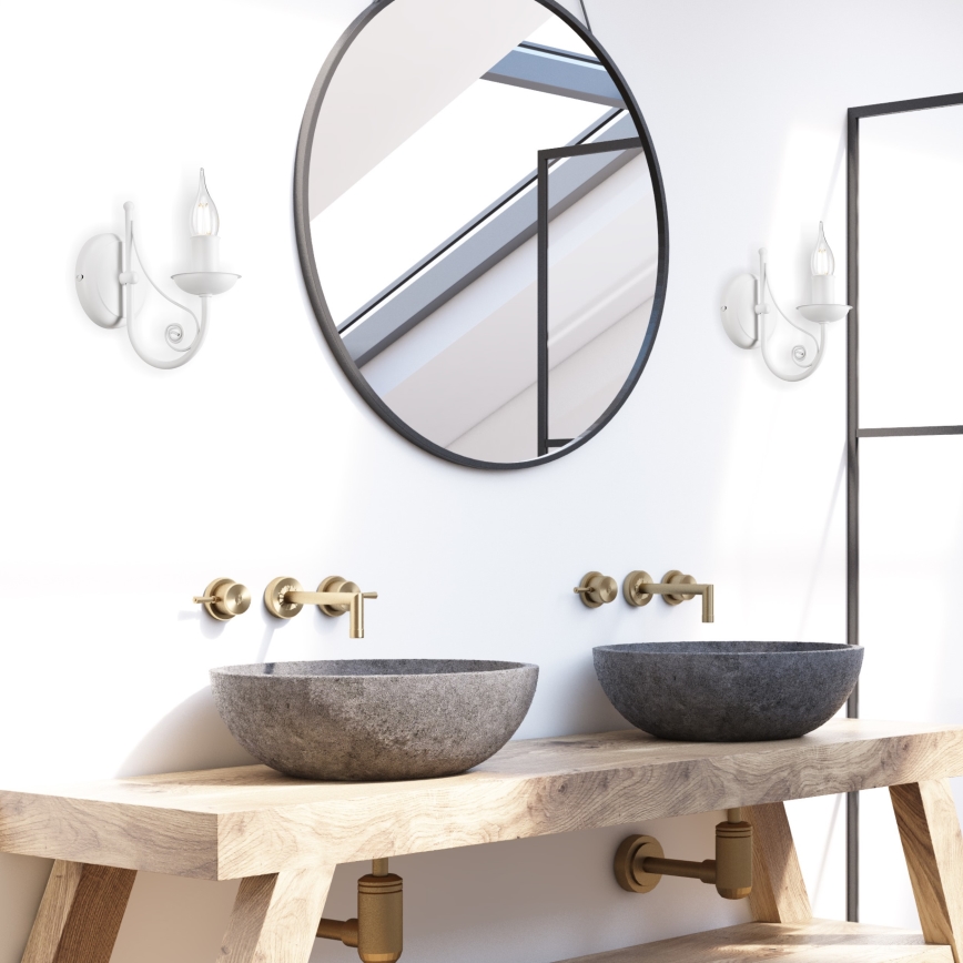 Wall lamp DONATO 1xE14/40W/230V white