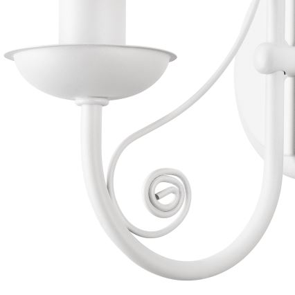 Wall lamp DONATO 1xE14/40W/230V white