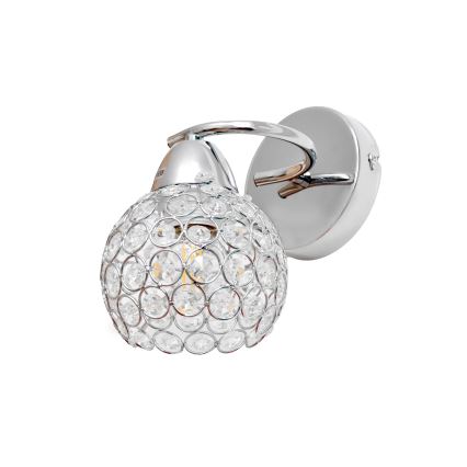 Wall lamp DORIS 1xE27/15W/230V shiny chrome/clear