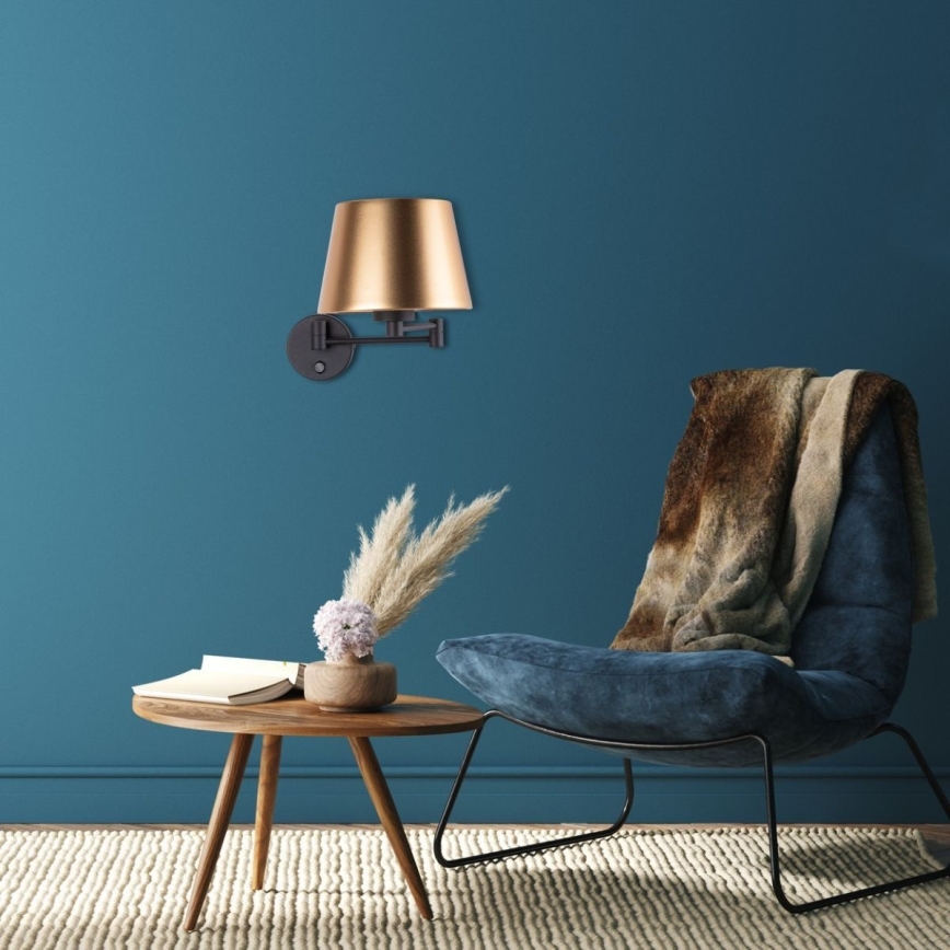 Wall lamp GLORY 1xE27/15W/230V gold/black
