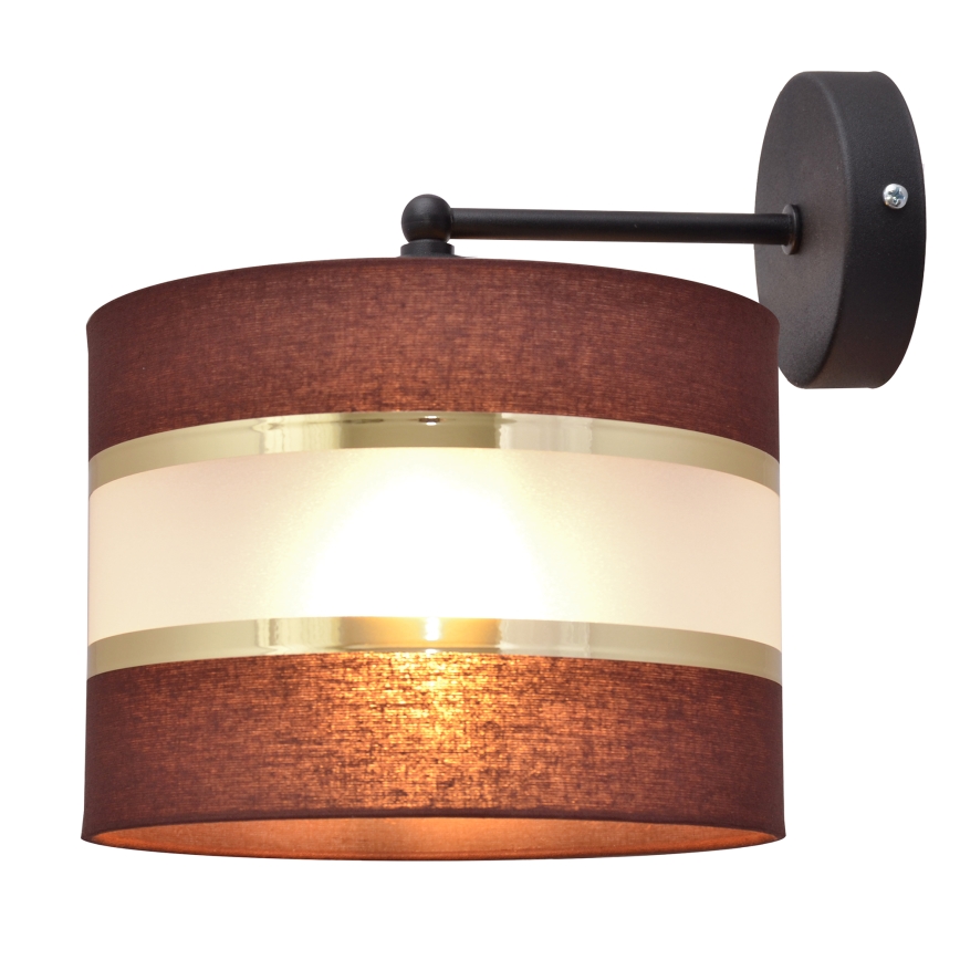 Wall lamp HELEN 1xE27/15W/230V brown/black/golden