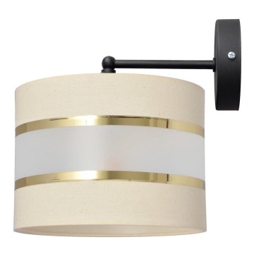 Wall lamp HELEN 1xE27/15W/230V cream/black/golden
