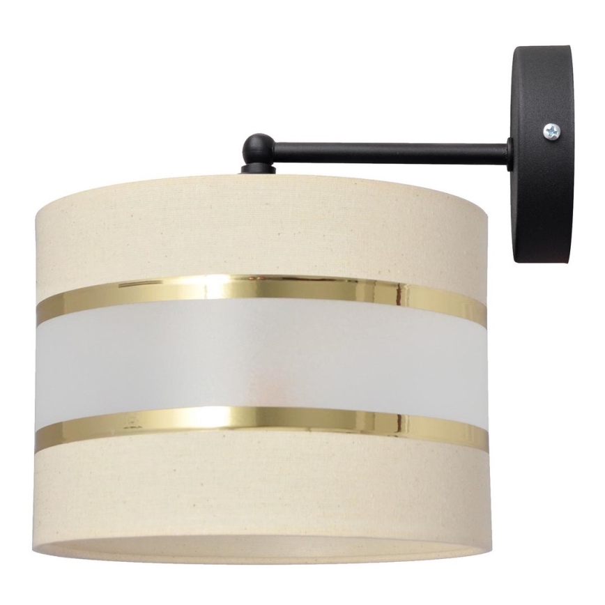 Wall lamp HELEN 1xE27/15W/230V cream/black/golden