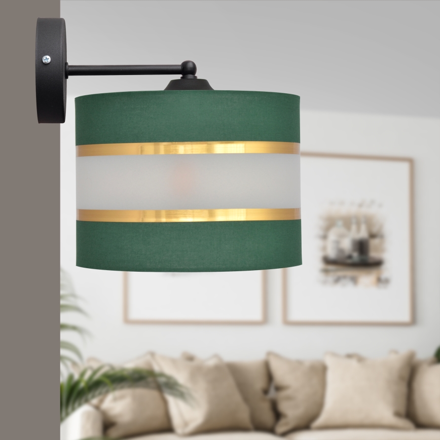 Wall lamp HELEN 1xE27/15W/230V green/gold
