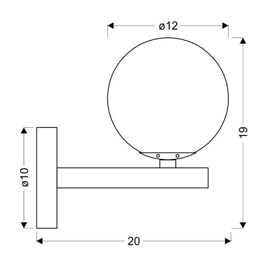 Wall lamp KAMA 1xG9/28W/230V black