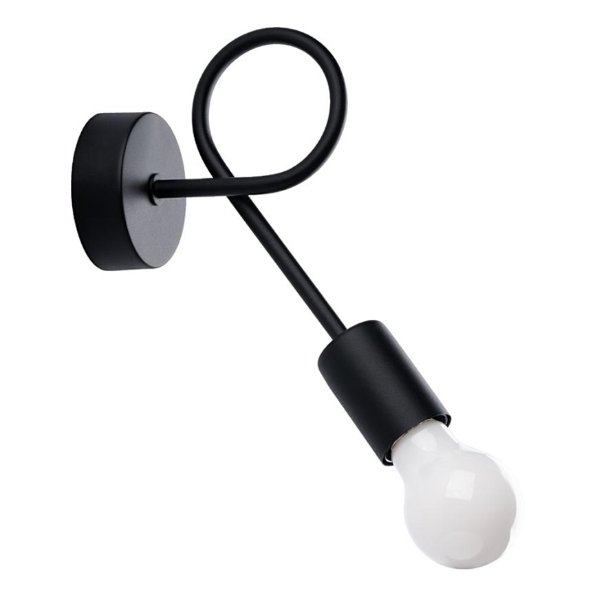 Wall lamp LEVAR 1xE27/15W/230V black