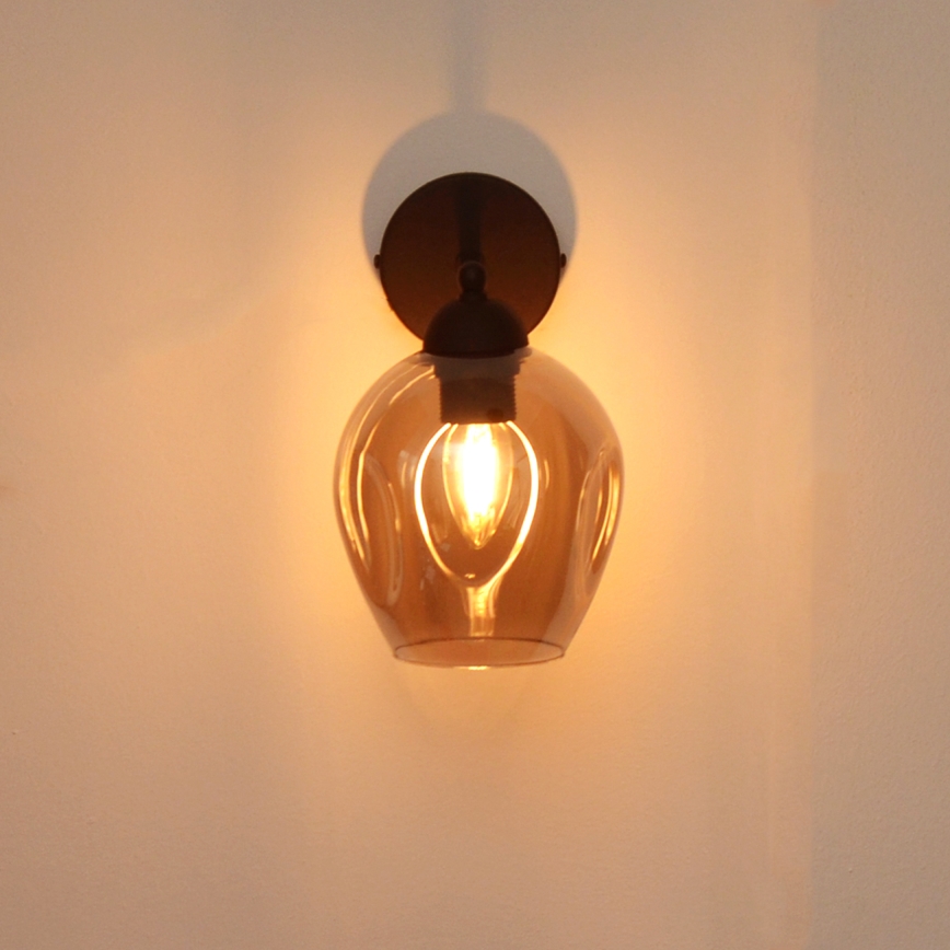 Wall lamp LILI 1xE27/15W/230V black/grey