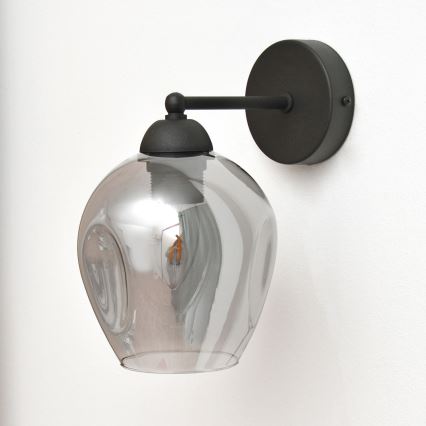 Wall lamp LILI 1xE27/15W/230V black/grey