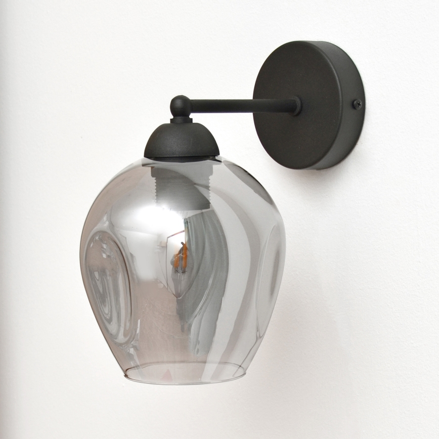 Wall lamp LILI 1xE27/15W/230V black/grey
