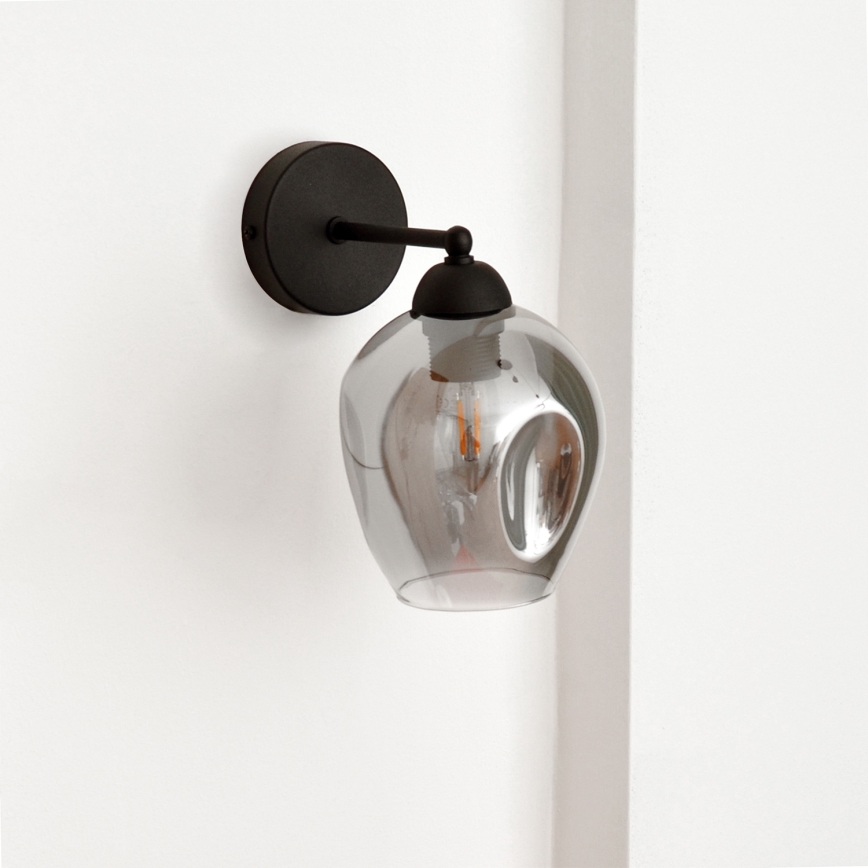 Wall lamp LILI 1xE27/15W/230V black/grey