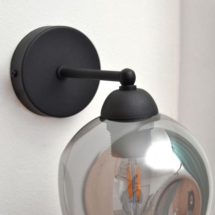 Wall lamp LILI 1xE27/15W/230V black/grey