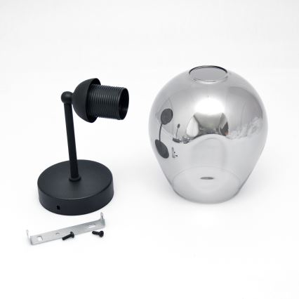 Wall lamp LILI 1xE27/15W/230V black/grey