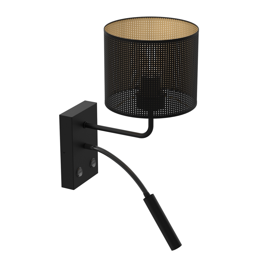 Wall lamp LOFT SHADE 1xE27/60W+1xG9/8W/230V black/gold