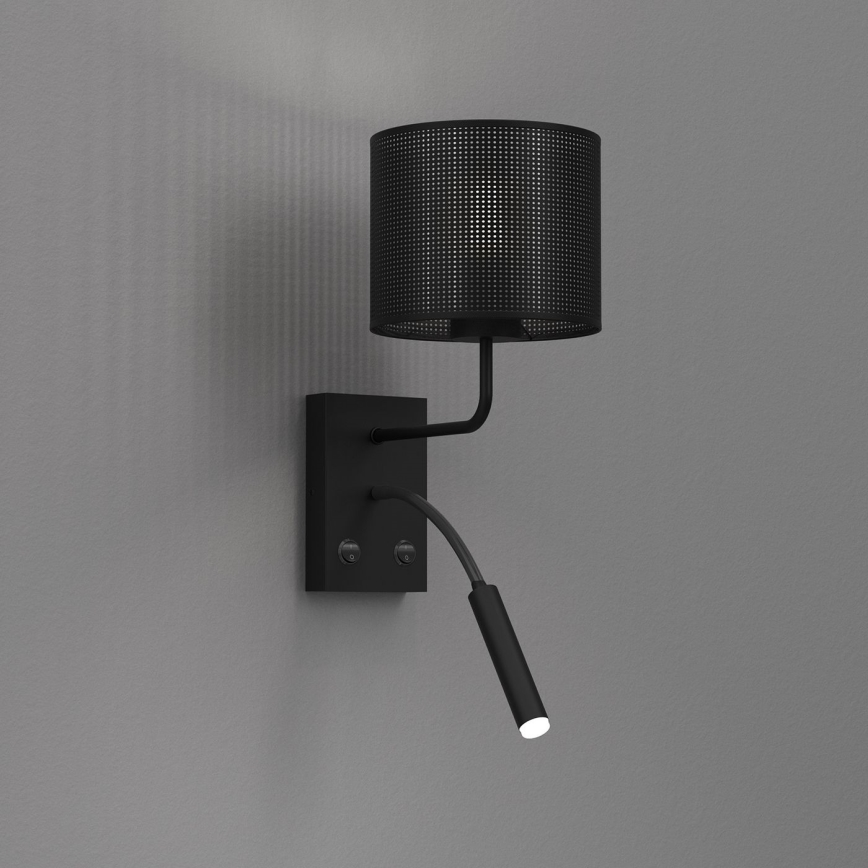 Wall lamp LOFT SHADE 1xE27/60W+1xG9/8W/230V black