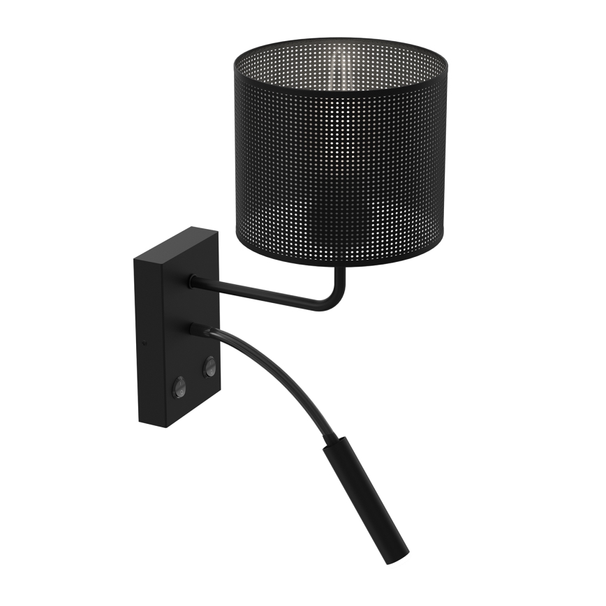 Wall lamp LOFT SHADE 1xE27/60W+1xG9/8W/230V black