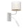 Wall lamp LOFT SHADE 1xE27/60W+1xG9/8W/230V white/gold