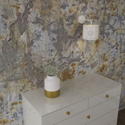 Wall lamp LOFT SHADE 1xE27/60W/230V white/gold