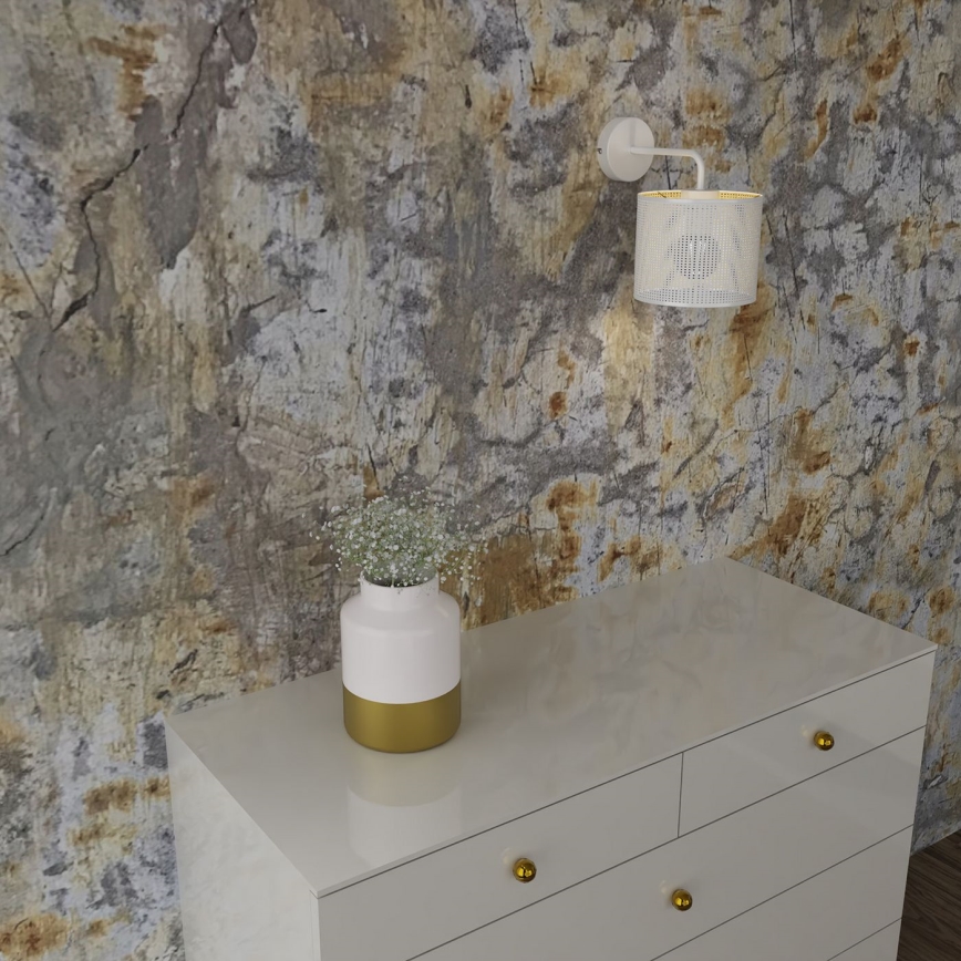 Wall lamp LOFT SHADE 1xE27/60W/230V white/gold