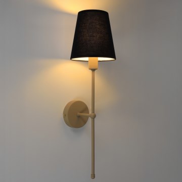 Wall lamp MADELA 1xE14/40W/230V black/beige