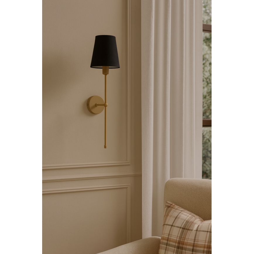 Wall lamp MADELA 1xE14/40W/230V black/beige