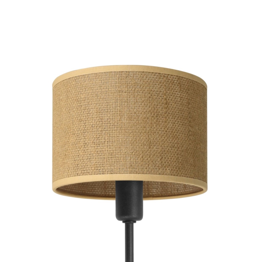 Wall lamp MADELA 1xE14/40W/230V jute/black
