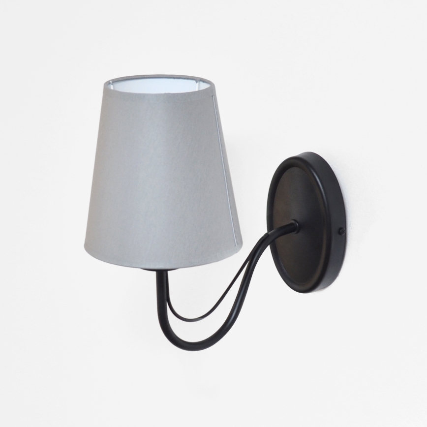 Wall lamp MALBO 1xE27/15W/230V grey/black