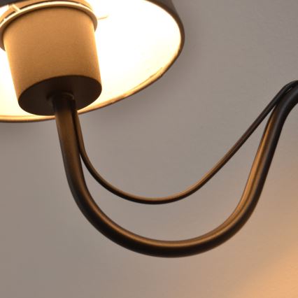 Wall lamp MALBO 1xE27/15W/230V grey/black