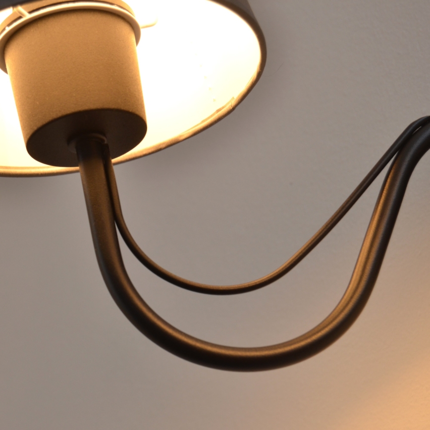 Wall lamp MALBO 1xE27/15W/230V grey/black
