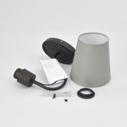 Wall lamp MALBO 1xE27/15W/230V grey/black