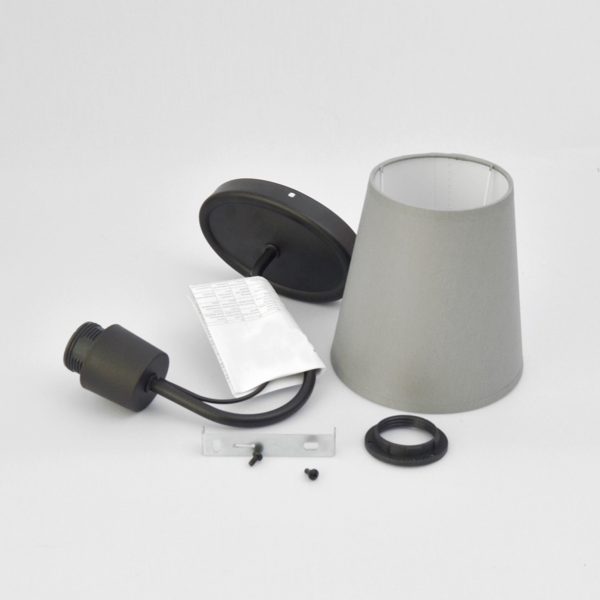 Wall lamp MALBO 1xE27/15W/230V grey/black