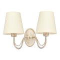 Wall lamp MALBO 2xE27/15W/230V beige