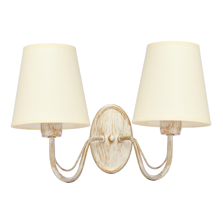 Wall lamp MALBO 2xE27/15W/230V beige
