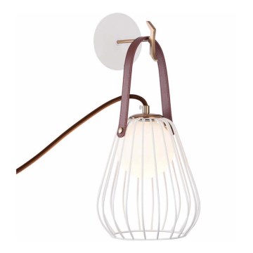 Wall lamp MEMORY 1xG9/4W/230V white/brown