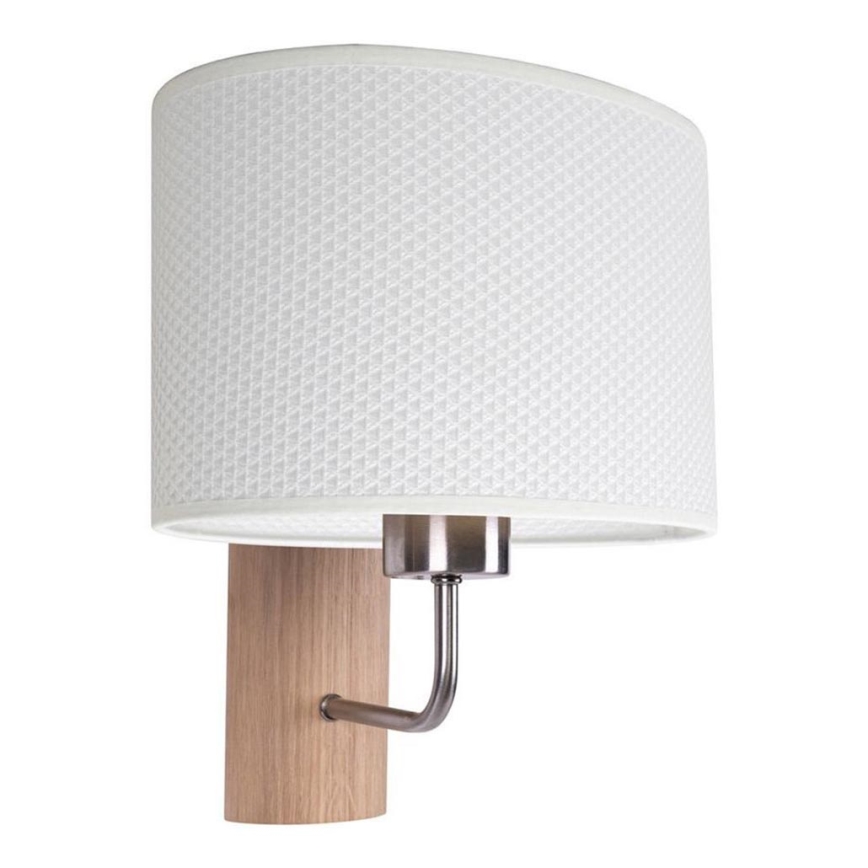 Wall lamp MERCEDES 1xE27/25W/230V white/oak