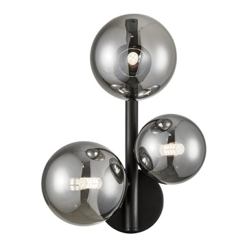 Wall lamp MILA 3xG9/9W/230V black/grey