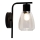Wall lamp MOLDO 1xE27/40W/230V black/clear