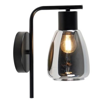 Wall lamp MOLDO 1xE27/40W/230V black/smoky black