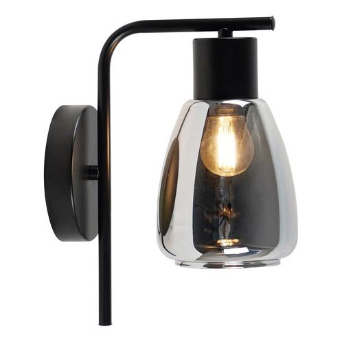 Wall lamp MOLDO 1xE27/40W/230V black/smoky black