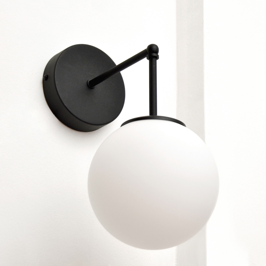 Wall lamp MOON 1xE27/15W/230V black