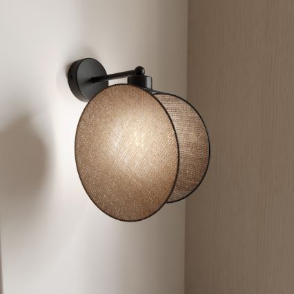 Wall lamp MOTIF 1xE14/10W/230V beige