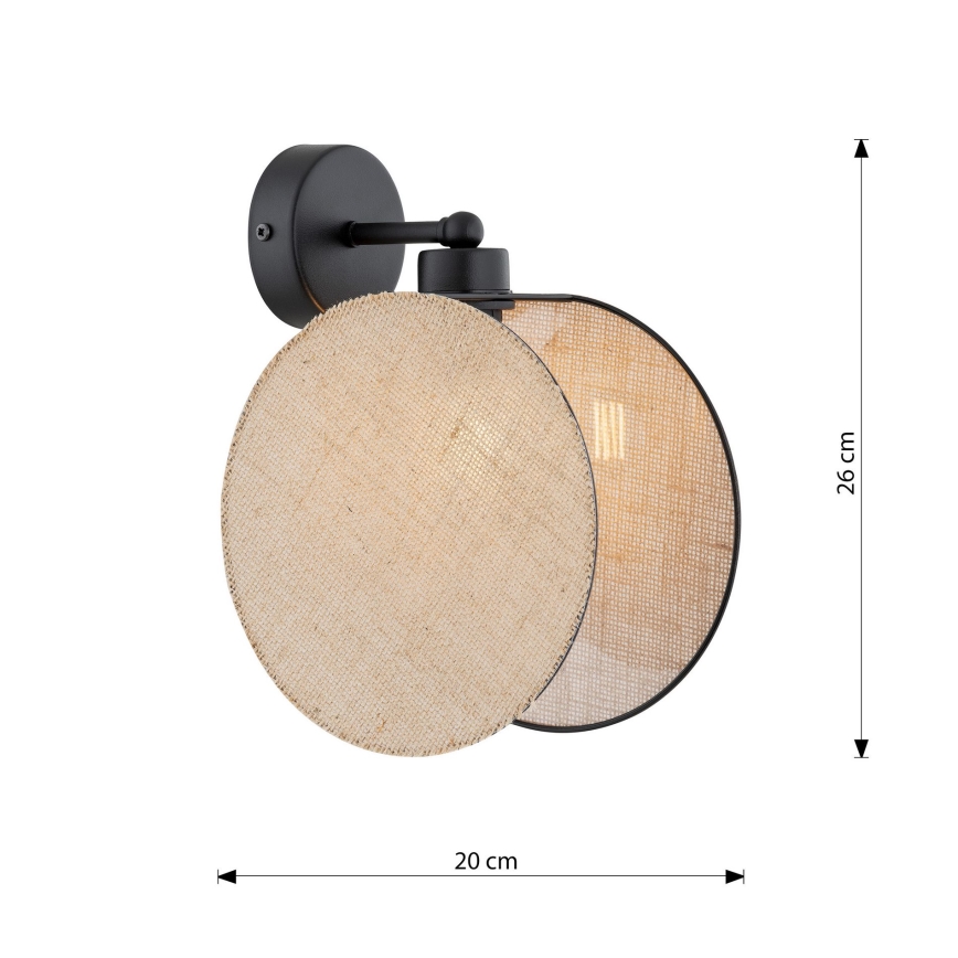 Wall lamp MOTIF 1xE14/10W/230V beige