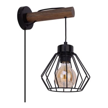 Wall lamp MUG 1xE27/15W/230V pine