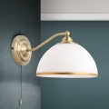 Wall lamp OLD LAMP 1xE27/40W/230V white/brass
