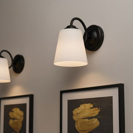 Wall lamp PAFOS 1xE27/15W/230V black