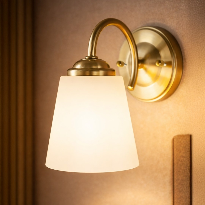 Wall lamp PAFOS 1xE27/15W/230V gold